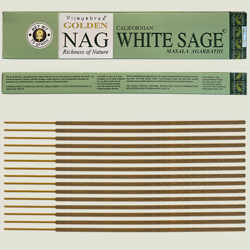 Vonné tyčinky White Sage GOLDEN NAG