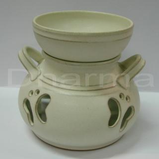 Aromalampa keramika bledá s dvomi uškami