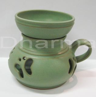 Aromalampa keramika zelená 1