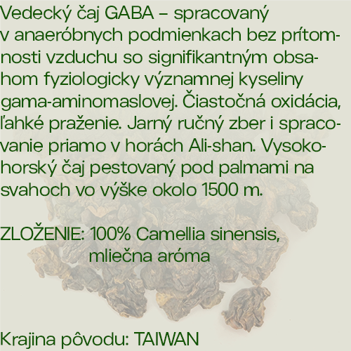 Gaba Hara – Mliečny Gaba oolong čaj 50 g