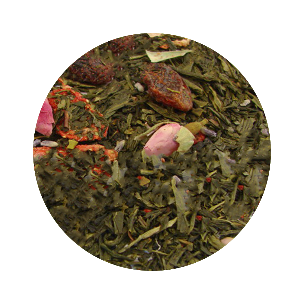 Zelený čaj Strawberry Rose Champagne 50g