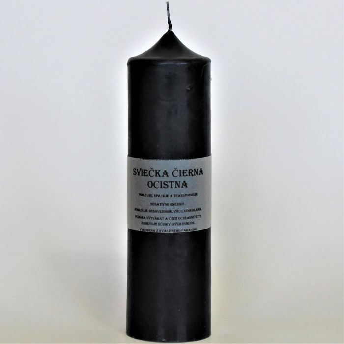Sviečka - Čierna očistná 60x200 mm