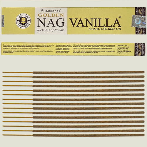 Vonné tyčinky Vanilla GOLDEN NAG