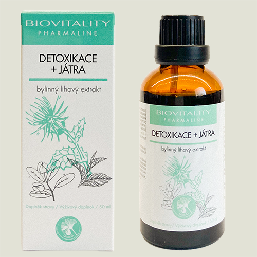 Detoxikácia pečene - bylinný liehový extrakt 50ml